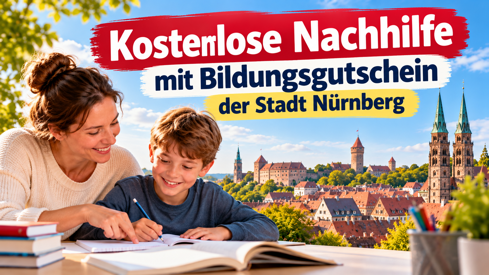 Kostenlose Nachhilfe mit Bildungsgutschein Nürnberg Bürgergeld, Wohngeld, Kinderzuschlag, Asylbewerberleistungsgesetz