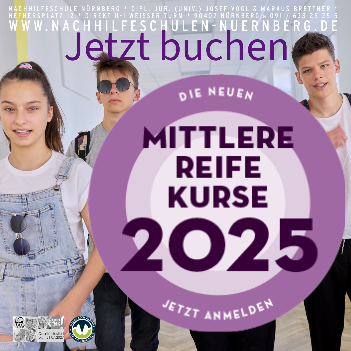 Vorbereitung Kurse Crashkurse Training Mittlere Reife Abschlussprüfung Realschule Mittelschule Nürnberg